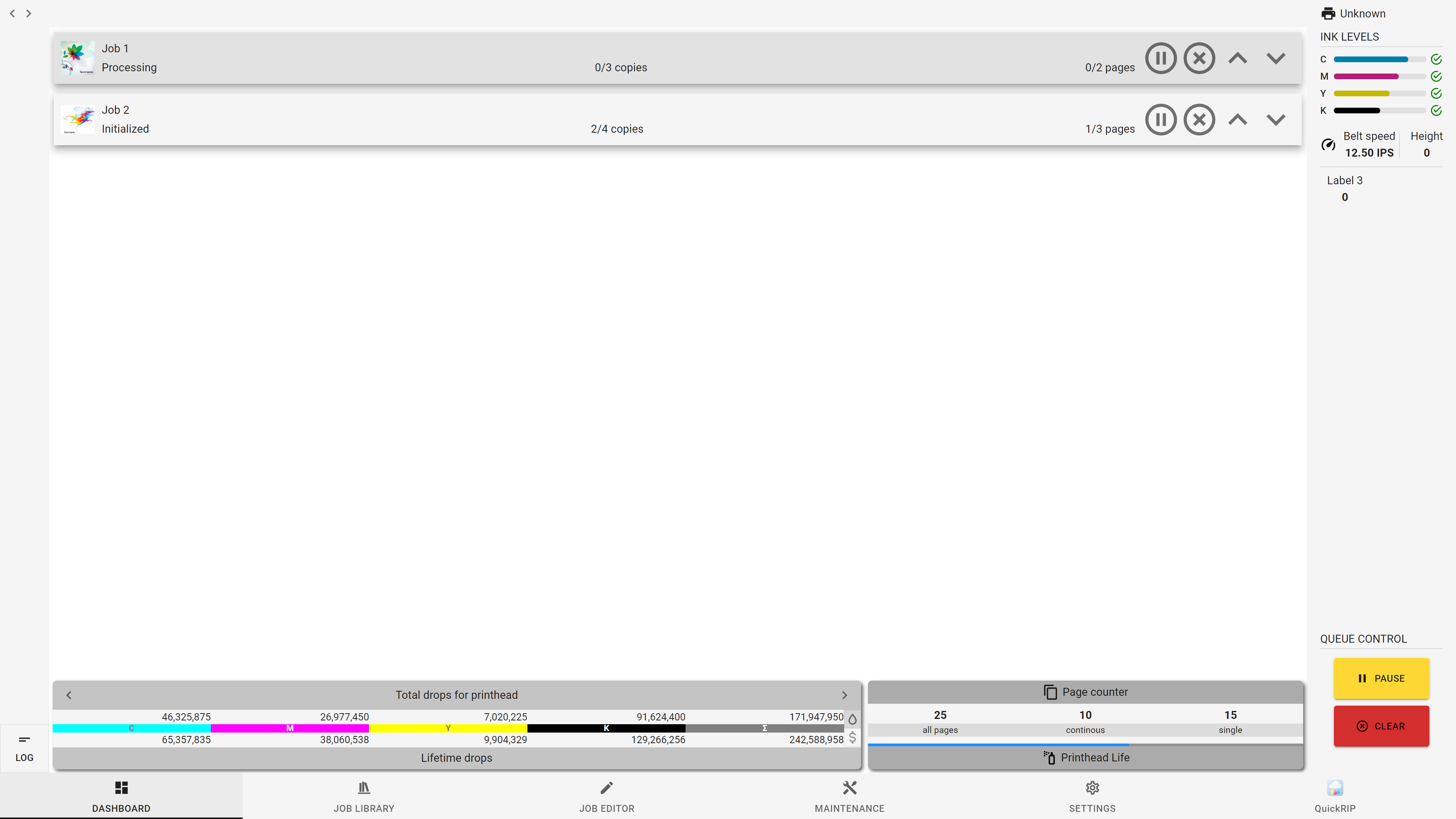 InkStorm Controller Interface - Image 1