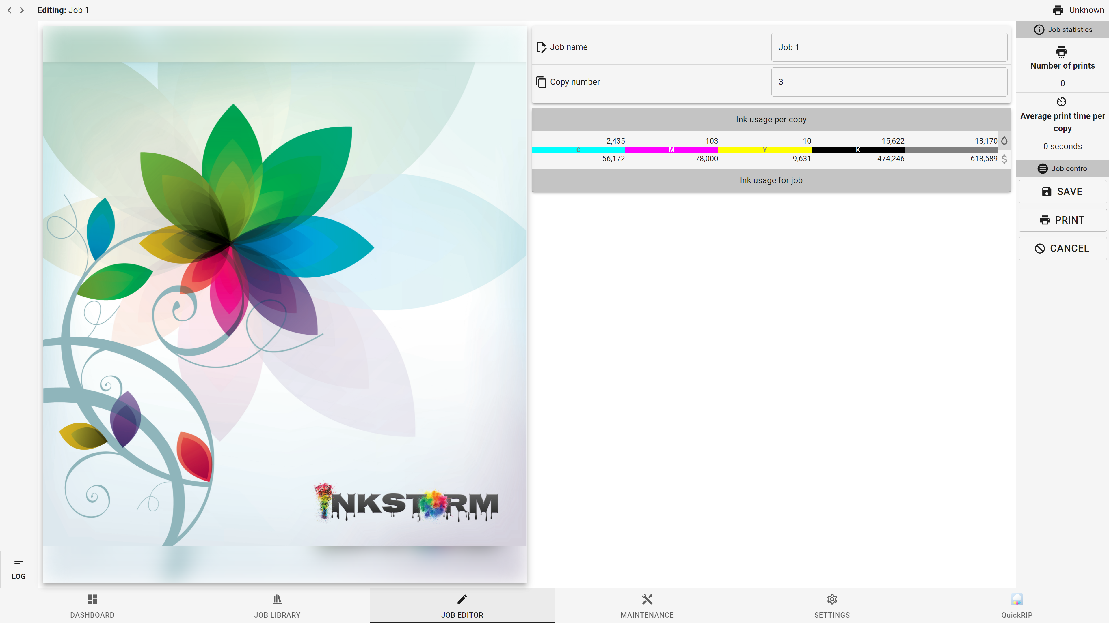 InkStorm Controller Interface - Image 2